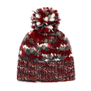 Bonnet chiné bordeaux