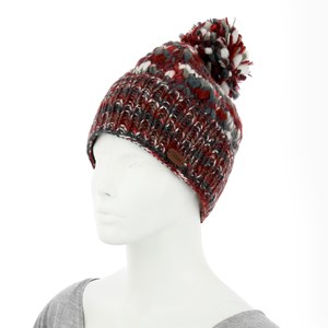 Bonnet chiné bordeaux