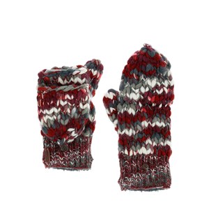 Moufles mitaines bordeaux