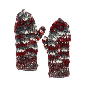 Moufles mitaines bordeaux