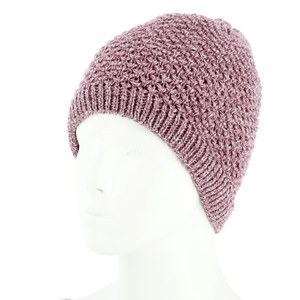 Coffret bonnet et mitaines violet