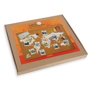 Carte du monde en liège XL