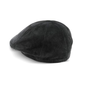 Casquette cuir noir 57