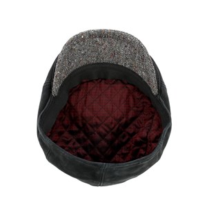 Casquette cuir noir 57