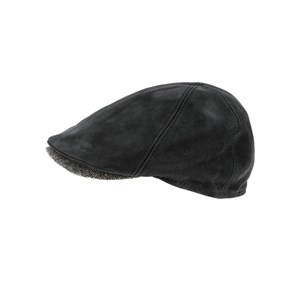 Casquette cuir noir 61