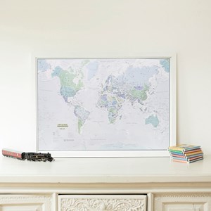 Carte du monde phosphorescente