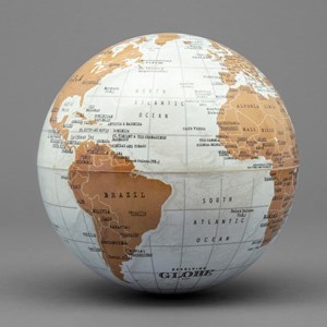 Globe terrestre rotatif