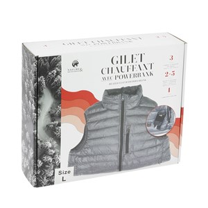 Gilet chauffant avec powerbank XL