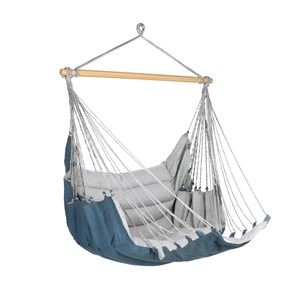 Chaise hamac matelassée denim recyclé