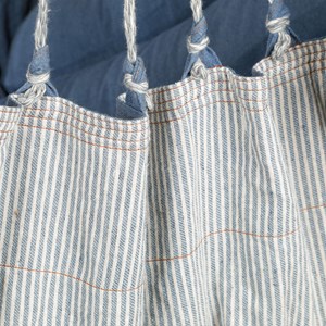 Chaise hamac matelassée denim recyclé