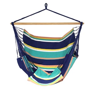 Chaise-hamac avec repose-pied intégré