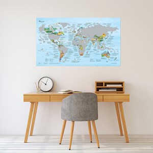 Carte du monde à gratter Beaux Voyages