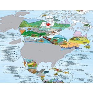 Carte du monde à gratter Beaux Voyages