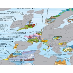 Carte du monde à gratter Beaux Voyages