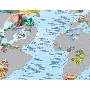 Carte du monde à gratter Beaux Voyages