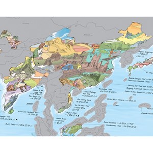 Carte du monde à gratter Randonnées