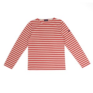 Marinière en coton bio Saint James rouge