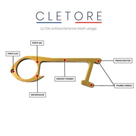 Clé anti bactérienne CLETORE