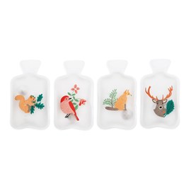 4 chaufferettes à main animaux des bois