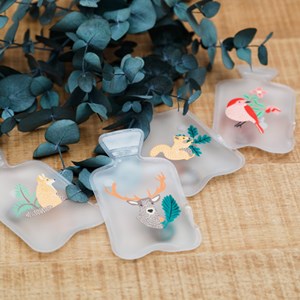 4 chaufferettes à main animaux des bois