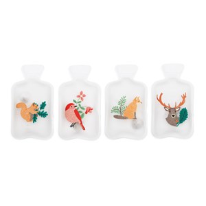 4 chaufferettes à main animaux des bois