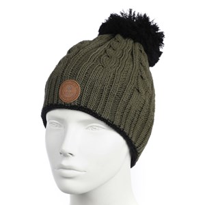 Bonnet kaki 3 pompons Cabaïa