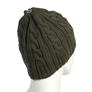 Bonnet kaki 3 pompons Cabaïa