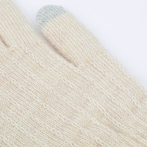 Gants tactiles Ecru
