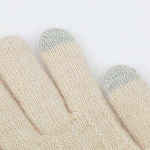 Gants tactiles Ecru