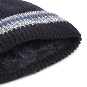 Coffret bonnet et tour de cou bleu