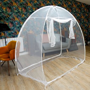 Moustiquaire de lit 1 place autoportante