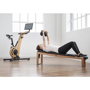 Banc de musculation en bois simili cuir