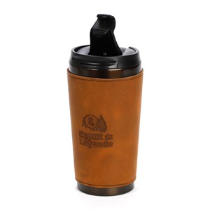 Mug de voyage cuir