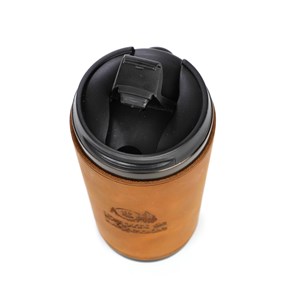 Mug de voyage cuir