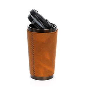 Mug de voyage cuir