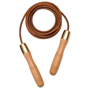 Corde à sauter ajustable en bois