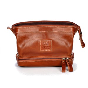 Trousse de toilette en cuir