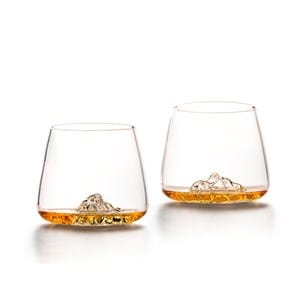 Coffret 2 verres à whisky topographiques