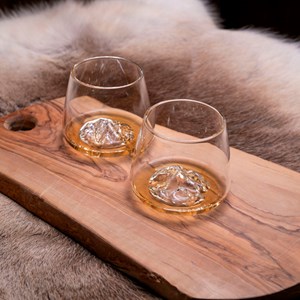 Coffret 2 verres à whisky topographiques