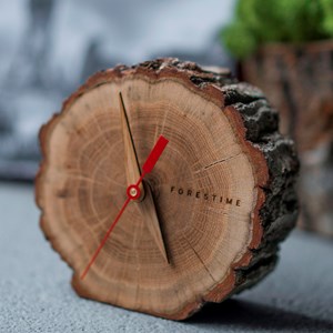 Horloge bois de chêne