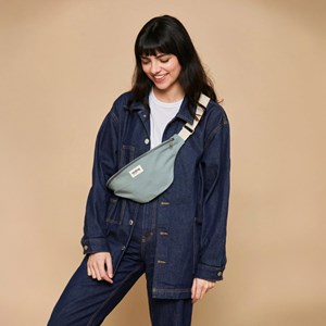 Sac banane coton bio Olivia Hindbag Vert