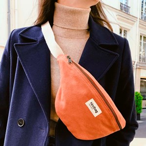 Sac banane coton bio Olivia Hindbag Ocre