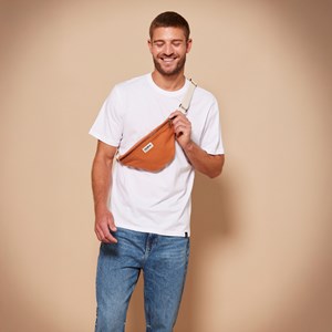 Sac banane coton bio Olivia Hindbag Ocre