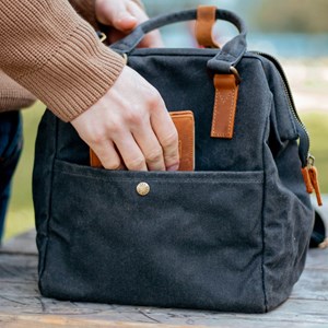 Sac repas isotherme noir