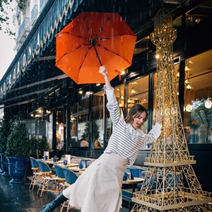 Parapluie pliant Orange