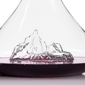 Carafe à vin topographique