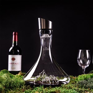 Carafe à vin topographique