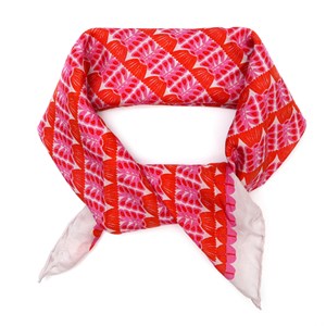 Foulard en soie Les Belles Vagabondes Rose