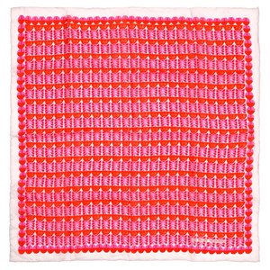 Foulard en soie Les Belles Vagabondes Rose