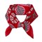 Foulard en soie Les Belles Vagabondes Rouge